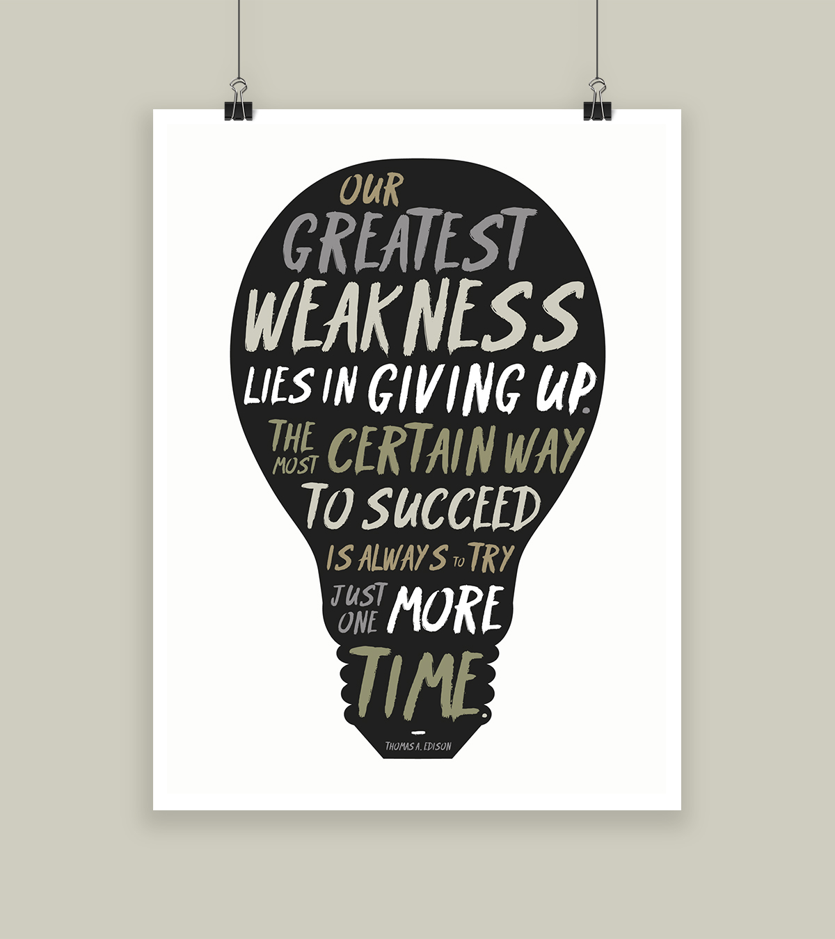 lightbulb plakat